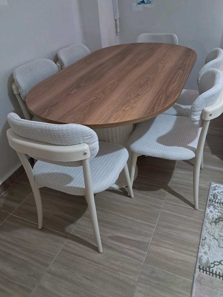 Bohem Masa Takımı Ahşap 2 Ay Kullanıldı - 9