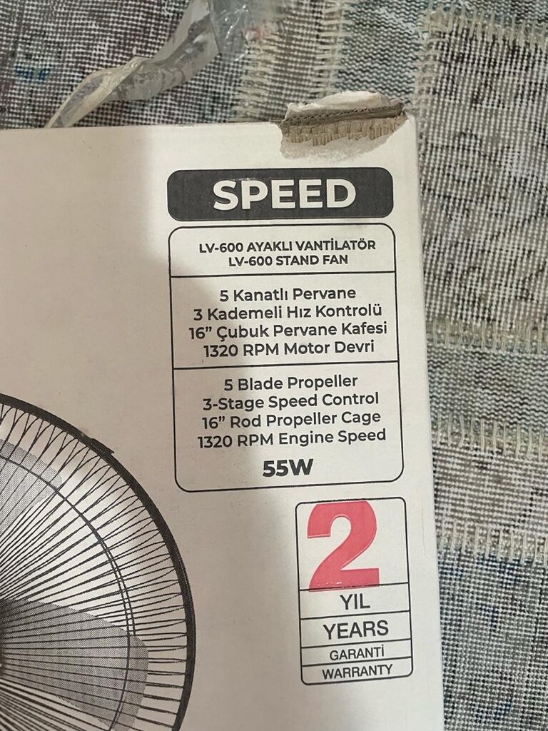 LİDER LV600 VANTİLATÖR - 3