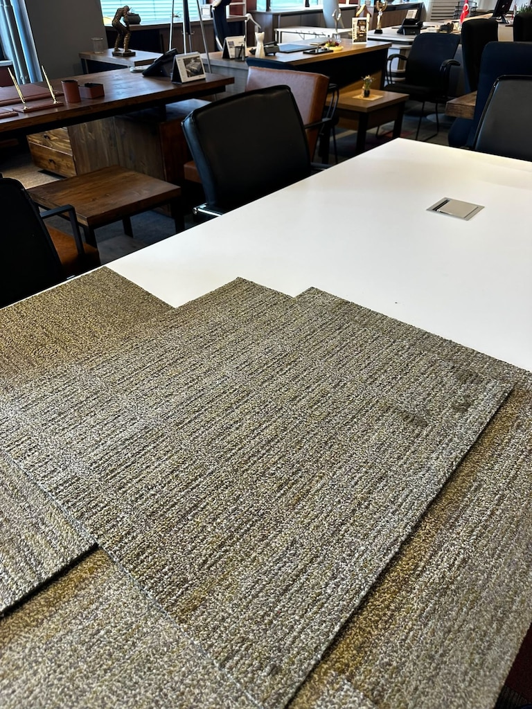 KLAS OFİS ÜSKÜDAR 60x60 cm KAHVE GRİ KARO HALI - 4