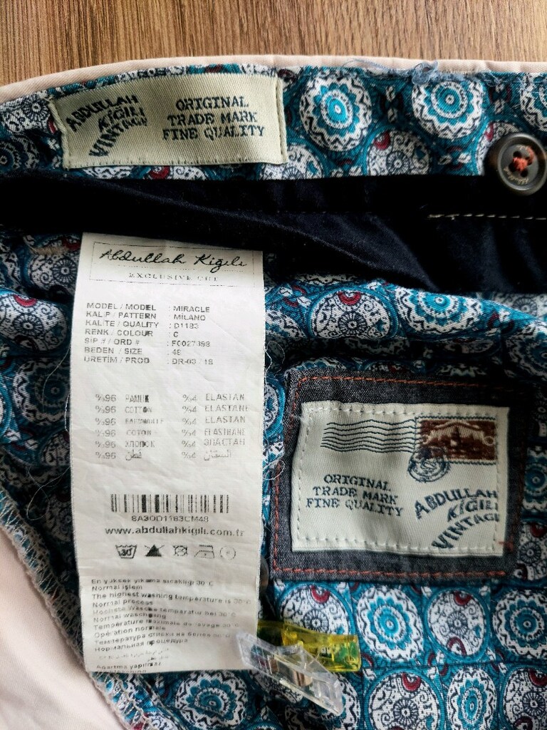 Abdullah Kiğılı taş rengi chino pantolon - 5