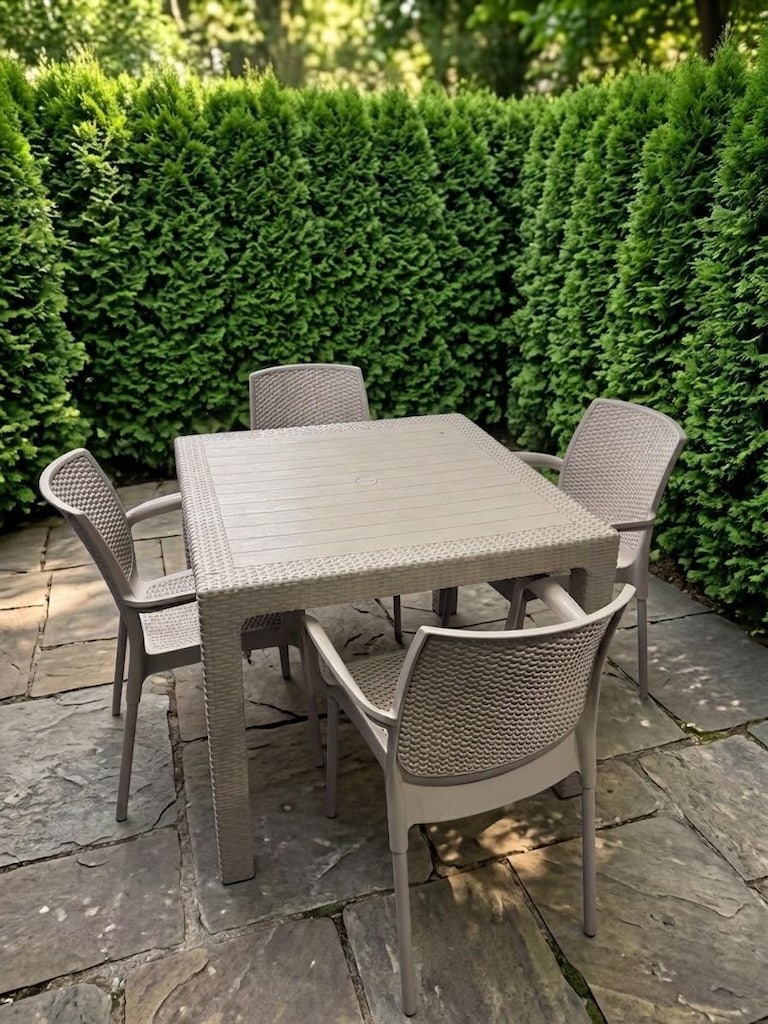 Novussi Classi Rattan 4 Adet Koltuk ve Masa 90x90 - 2