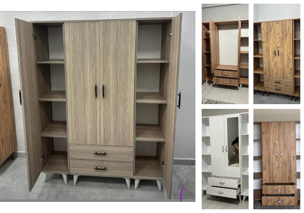 4 kapaklı elbise dolabı knmufelfwv - 5