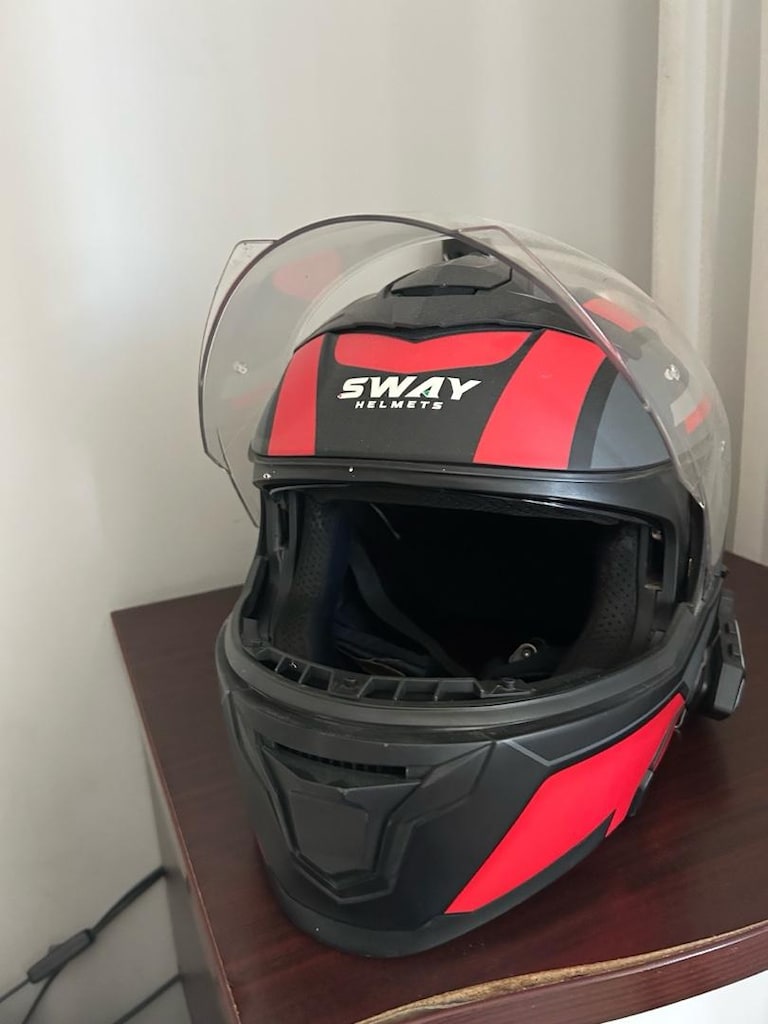 SWAY ÇENE AÇILIR VİZÖRLÜ KASK - 6