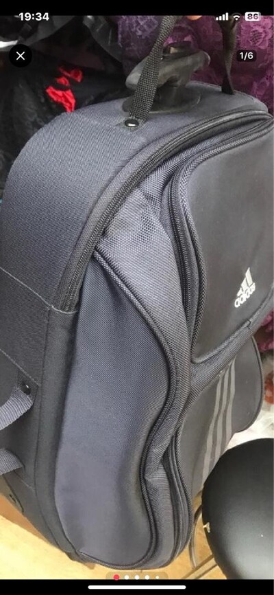 adidas marka ORJİNAL seyahat kabin boy çekçekli seyahat gezi çanta spo