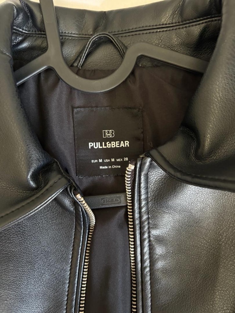 Pull And Bear Deri Ceket Siyah — görsel 5/6