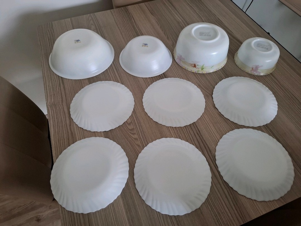 Arkopal salata kaseleri ve tatlı tabakları - 6