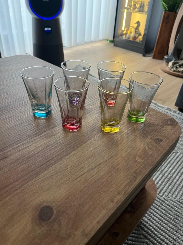 renkli tabanlı bardaklar lav serisi - 6