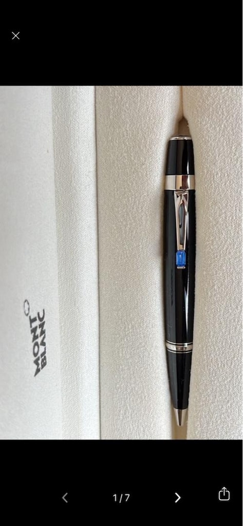 Safir taşlı Özel kolleksiyon Mont Blanc tükenmez kalem - 3