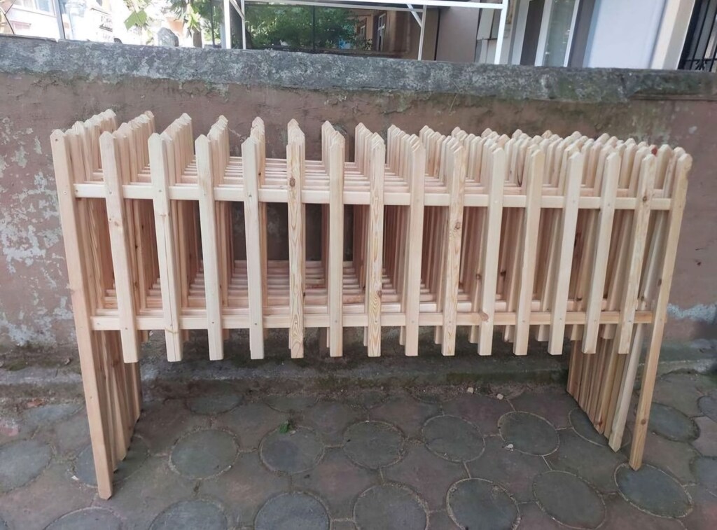Ahşap bahçe sınır çitleri - 6