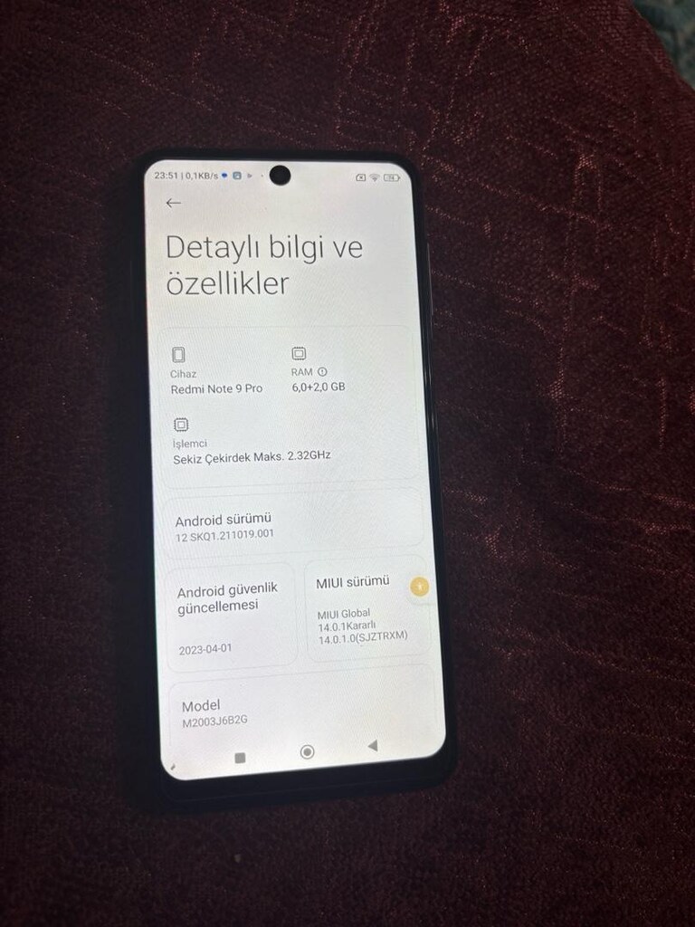 XİAOMİ NOTE 9 PRO 128 GB 6GB+2GB RAM - 6