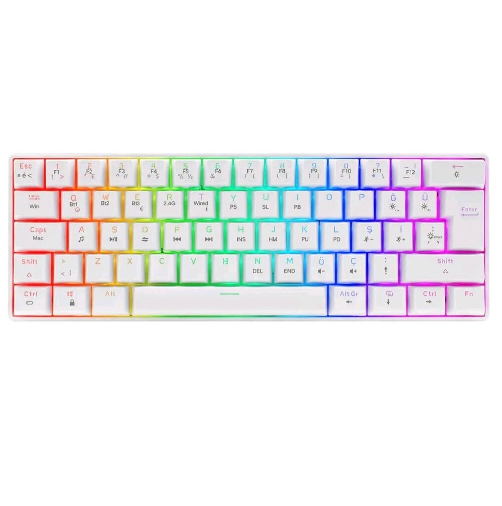 Gravion Kyra MK61 bluetooth+2.4G+kablolu mekanik gaming klavye - 6
