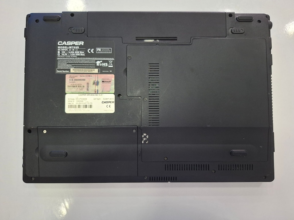 CASPER W765S INTEL CORE 2 DUO T9300 4GB DDR2 RAM 128GB SSD - 5