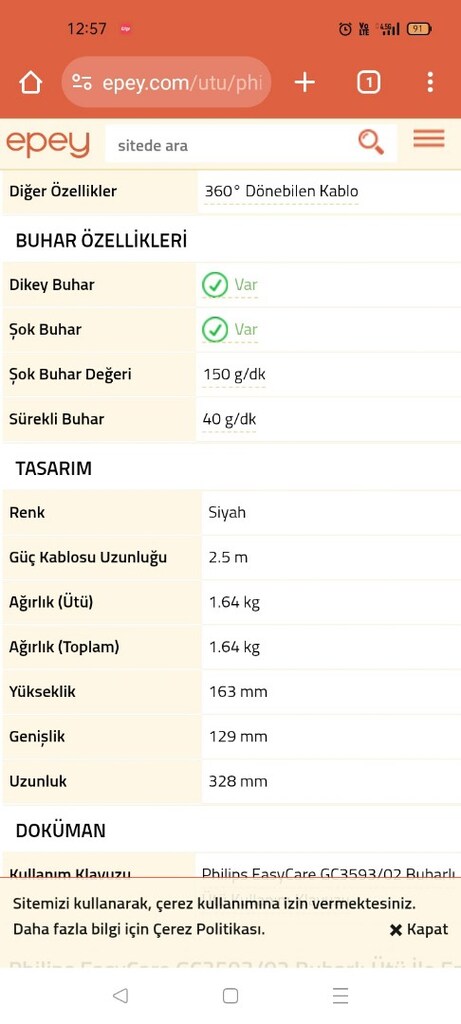 PHİLİPS EASY CARE ÜTÜ - 9