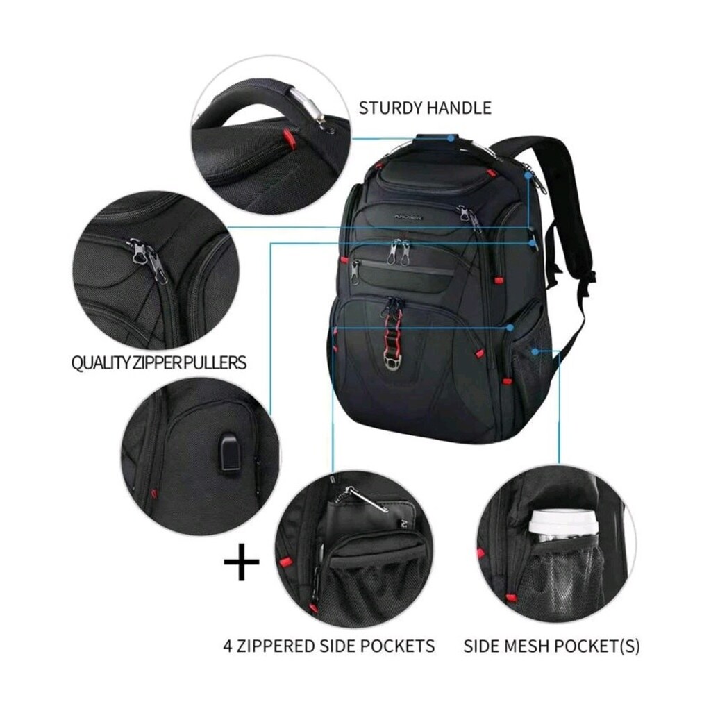 KROSER 17.3" Laptop SIRT ÇANTASI - 15