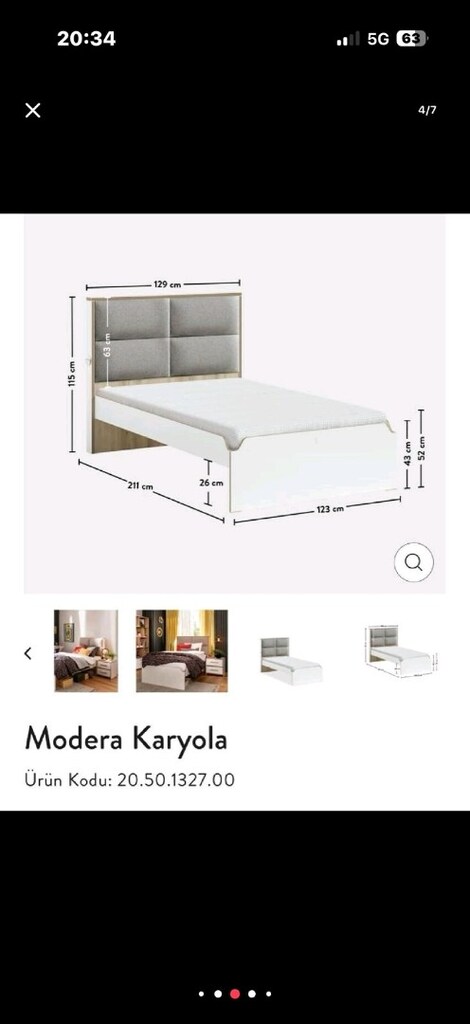 Çilek mobilya genç karyola - 6