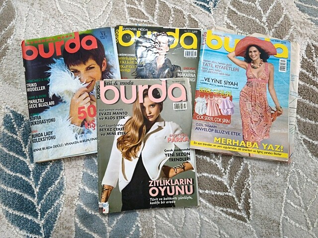 4 adet burda dergisi