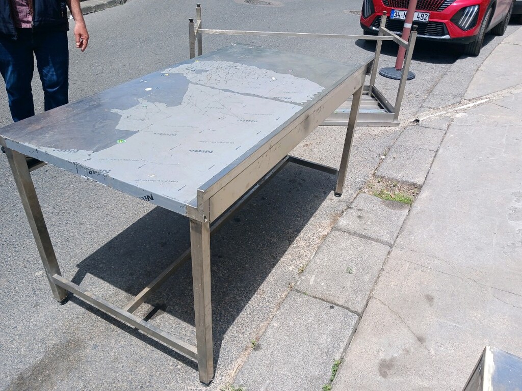 paslanmaz krom tezgah 160x85 ebat - 3