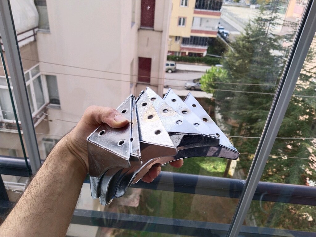 6 adet Metal Koltuk - Mobilya Ayağı - 3