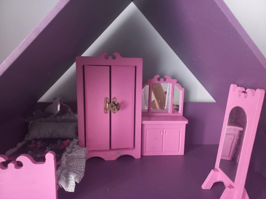 barbie bebek evi (ahşap) - 7