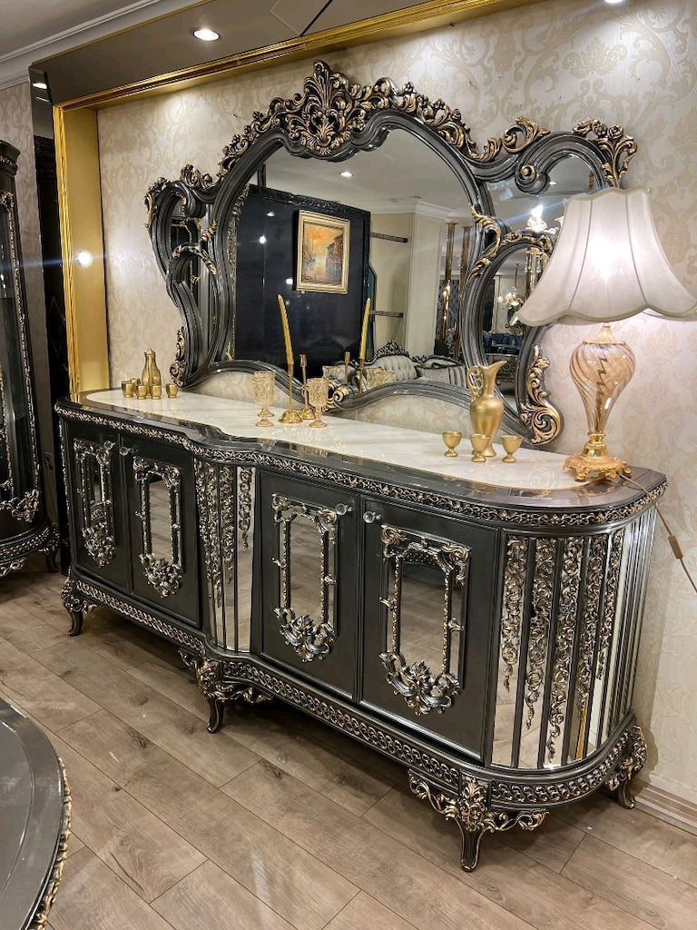 Klasik Desenli Mermer Desenli SALON TAKIMI - 8