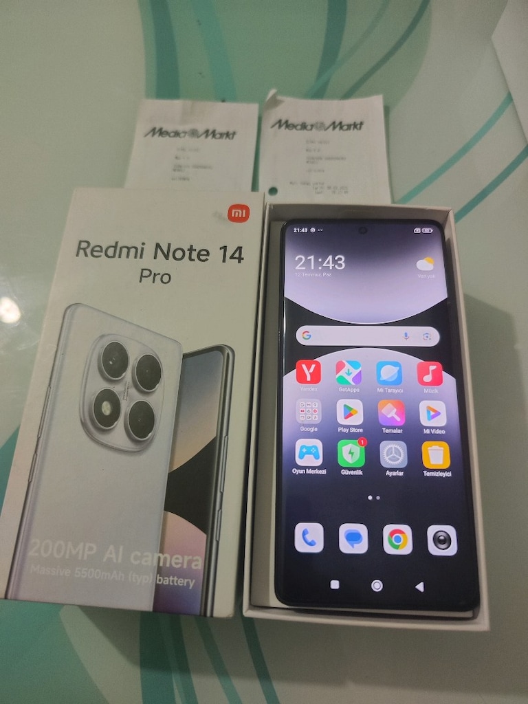 KARTA TAKSİT 08.03.2027 GARANTİLİ REDMİ NOTE 14 PRO 8/256 GB KUTU FATU - 5