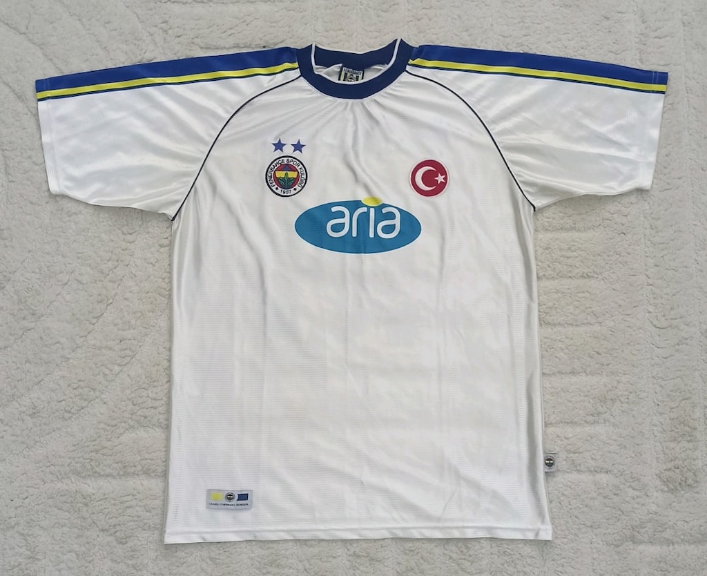 2001-2002 Abdullah Ercan Orijinal Fenerbahçe Deplasman Forma Fenerium