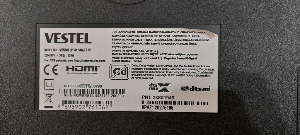 Vestel 50U9600 50" (126 Ekran) 4K Ultra HD Smart TV - 3