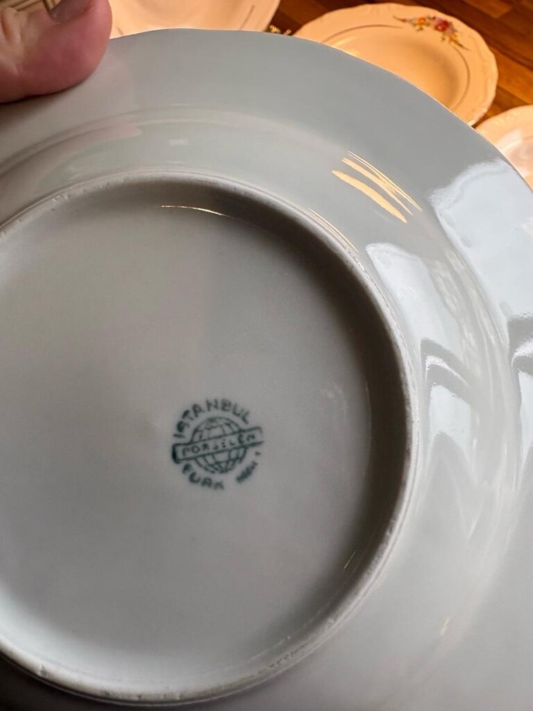 Vintage İstanbul Porselen Yemek Tabağı - 8