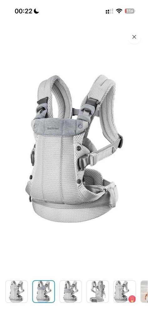 Babynjörn Kanguru Harmony 3D Mesh / Silver - 3