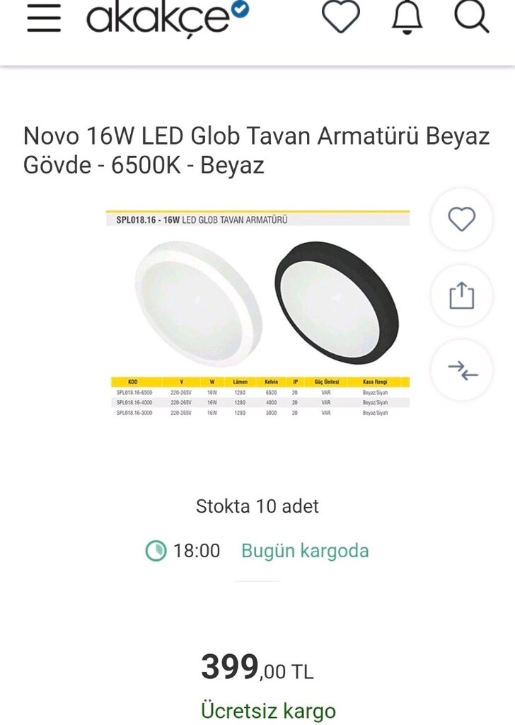 Led tavan lambası - 6