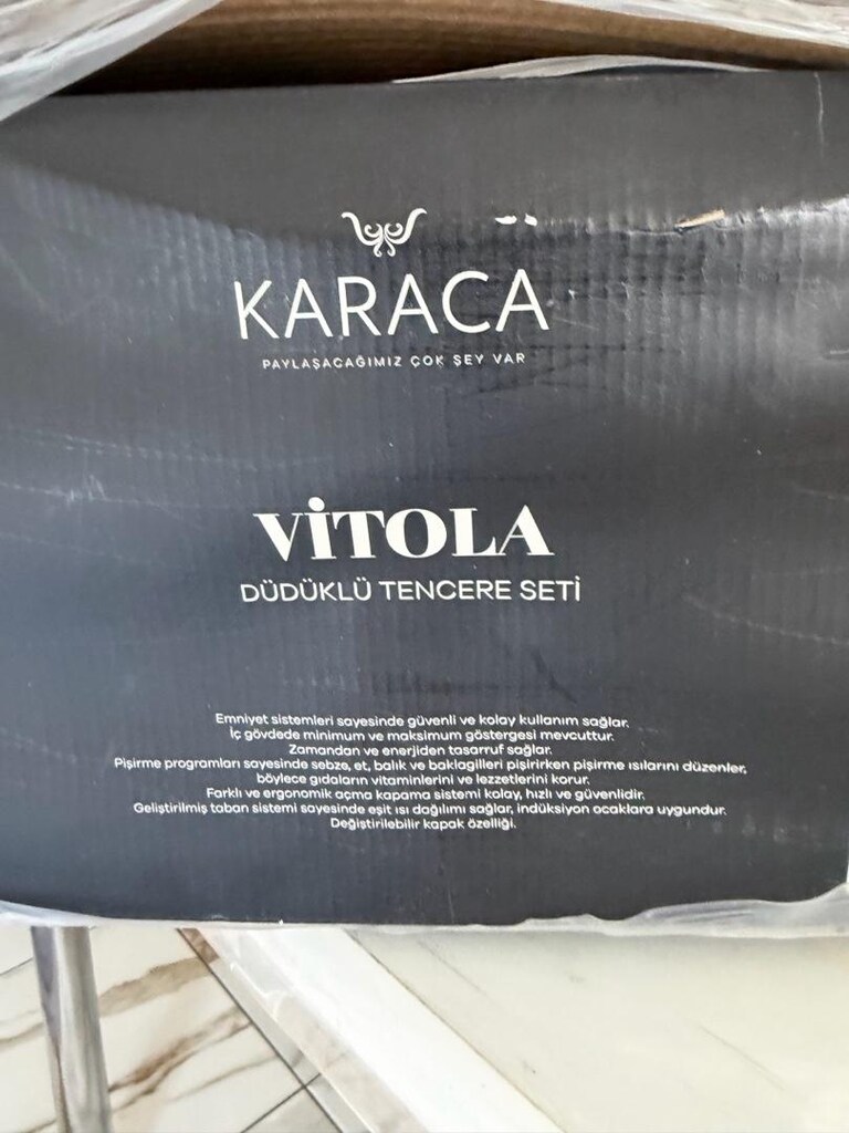 Kutulu Karaca Vitola Düdüklü Tencere Seti - 7