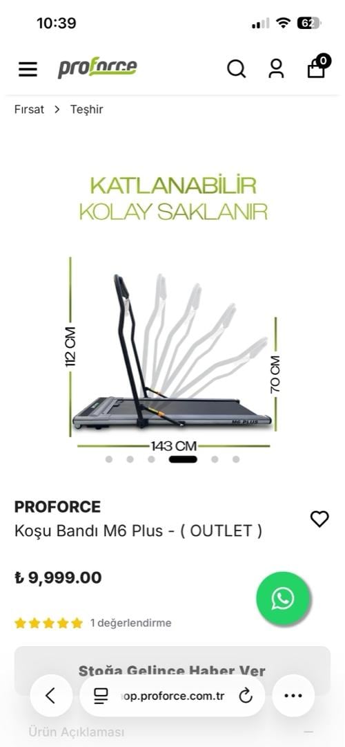 proforce m6 plus koşu bandı - 3