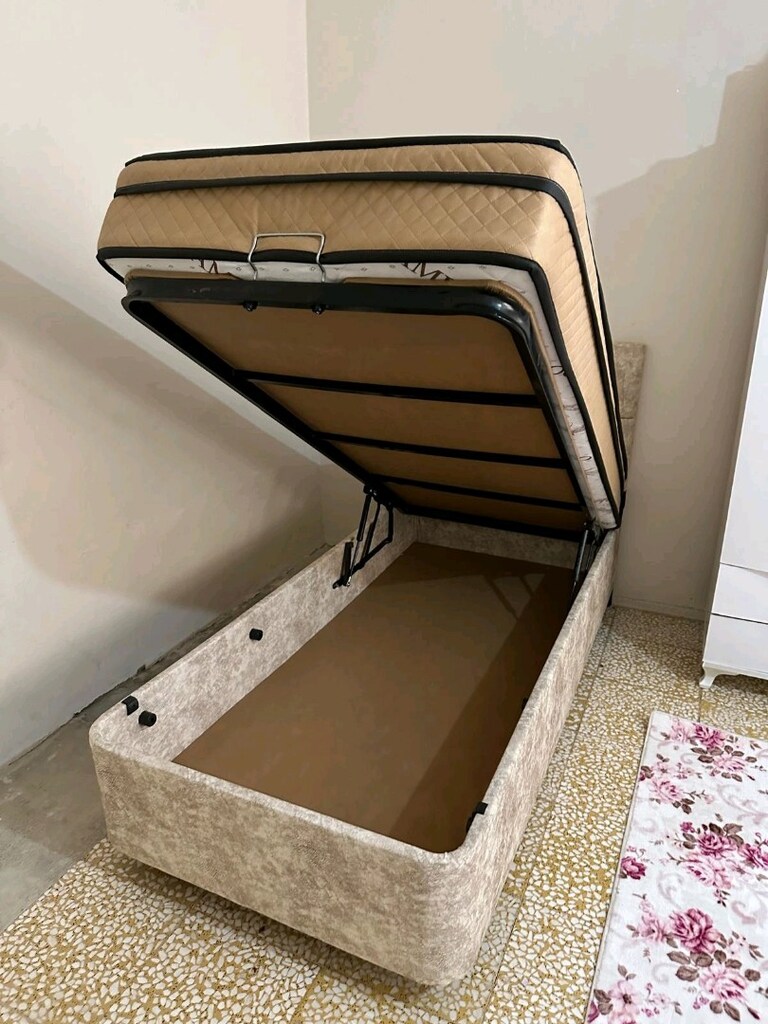 ultra lüks tek kişilik baza başlık yatak sıfır ürün ambalajında - 2
