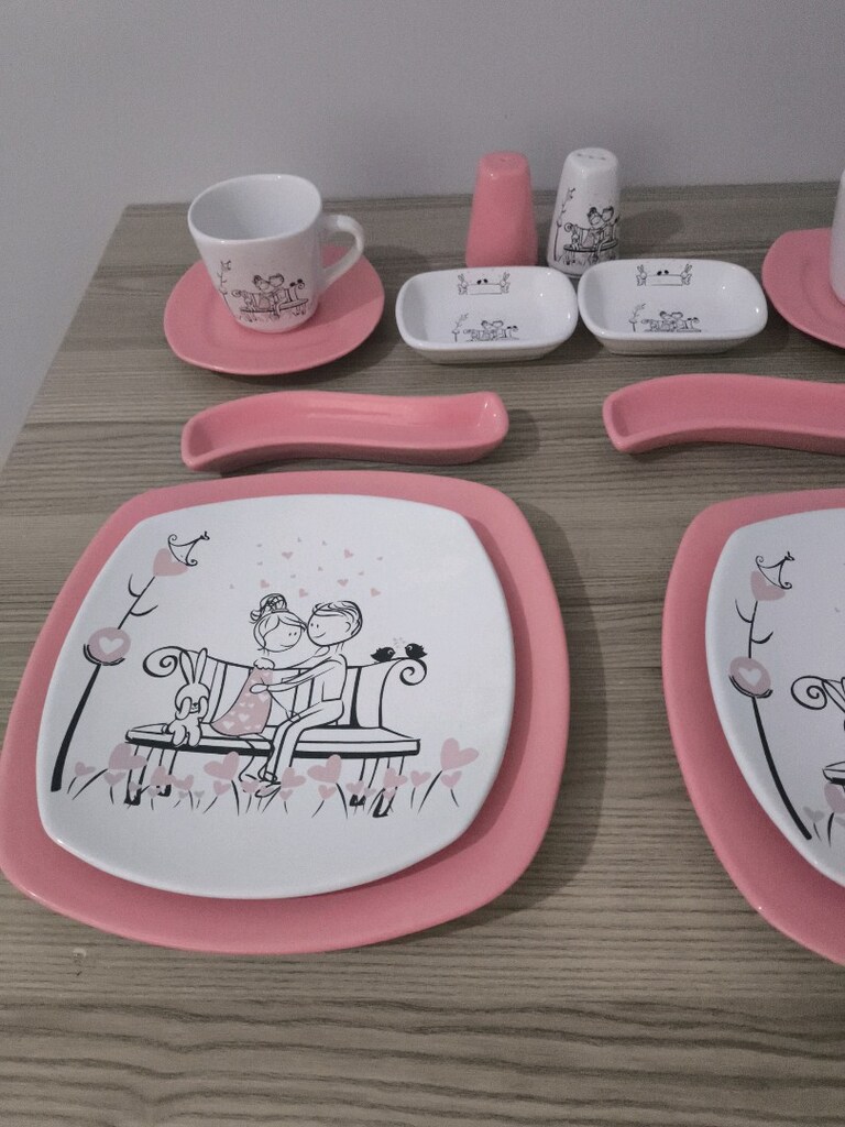 aşk temalı iki kişilik kahvaltı takımı - 2