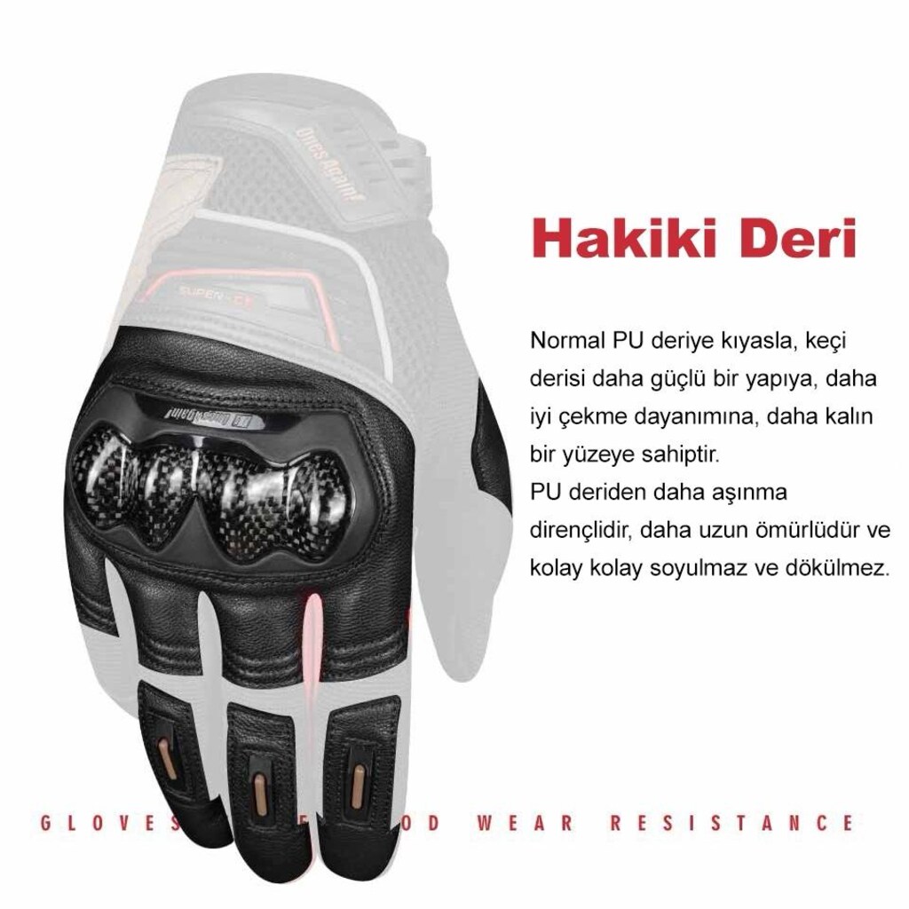 ONES AGAİN MG08 KORUMALI MOTOSİKLET ELDİVENİ - Brown - 4
