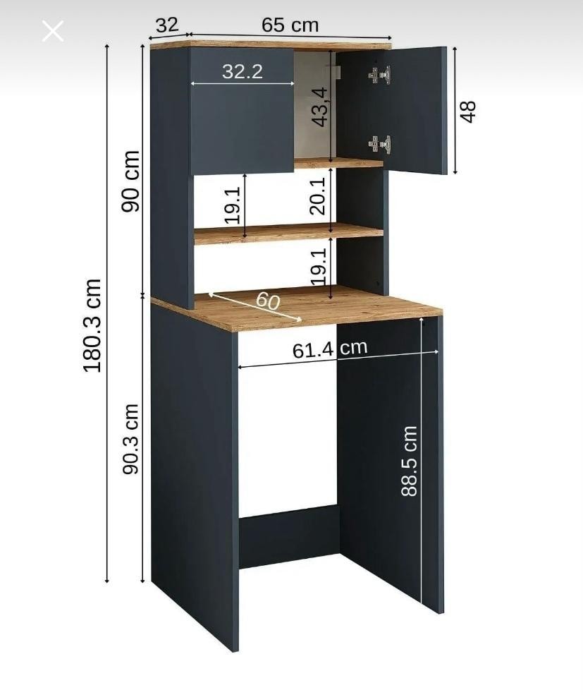Çamaşır Makinesi Üstü Dolap - 6