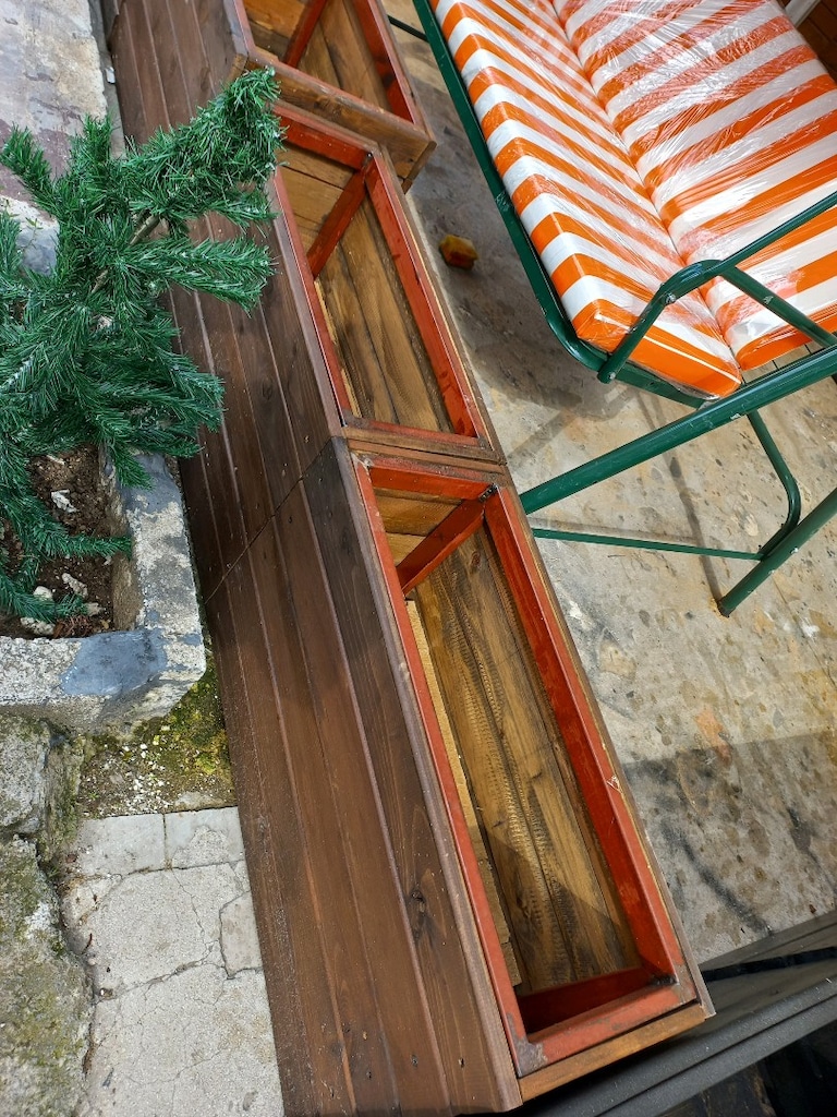 Ahşap Saksı Çift - 5