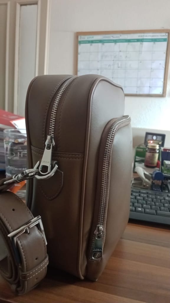 Orijinal DESA Midas Erkek Omuz Çantası | %100 Deri | 1 Kez Kullanıldı