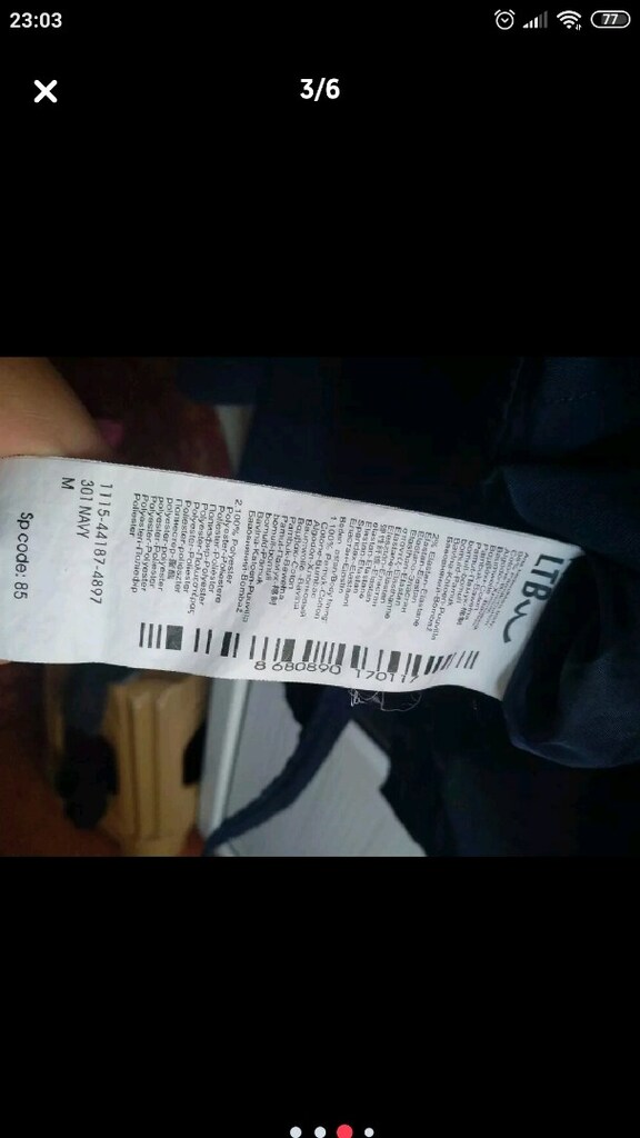LTB TRENÇKOT YAĞMURLUK NAVY 38/M BEDEN - 3