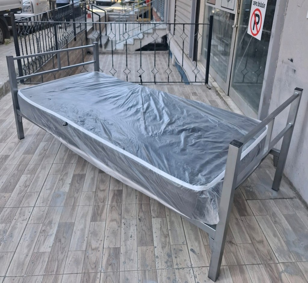1.5 MM DEMİR KARYOLA YATAK FİYATA DAHİLDİR İST ÜCRETSİZ TESLİMAT - 3