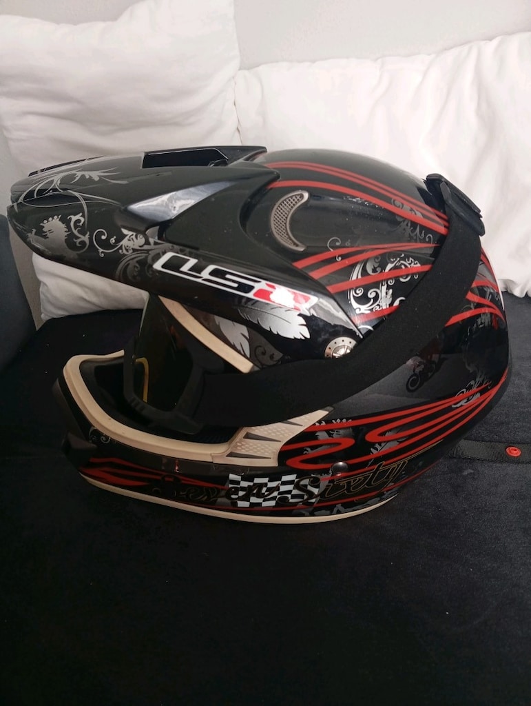Ls2 Cross enduro kaskı gözlükle beraber çok az kullanılmış - 3