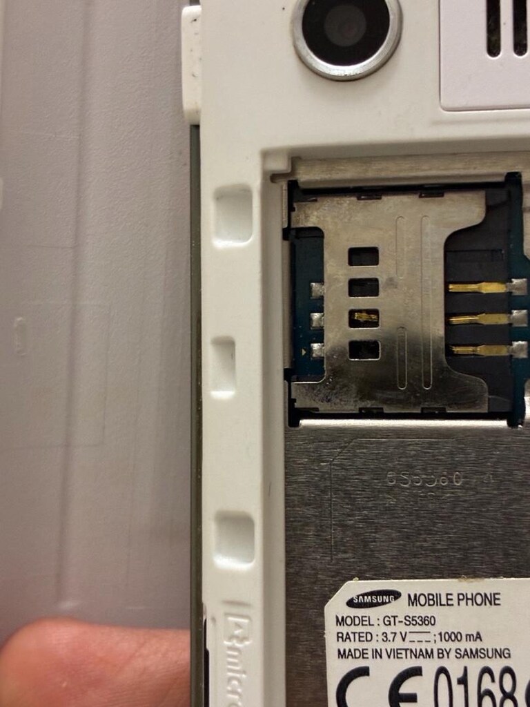 samsung gt s5360 temiz beyaz cep telefonu çalışıyor sorunsuz - 2