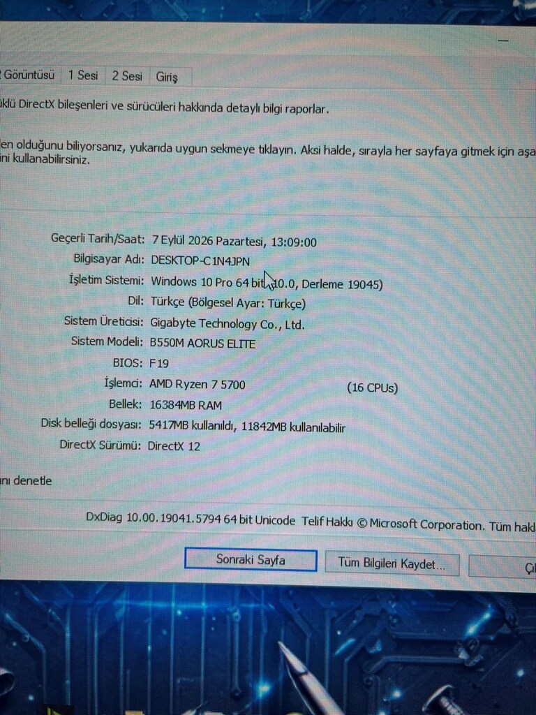 OYUN YAYIN BİLGİSAYARI GAMER PC MASAÜSTÜ BİLGİSAYAR FULL SET PC - 16