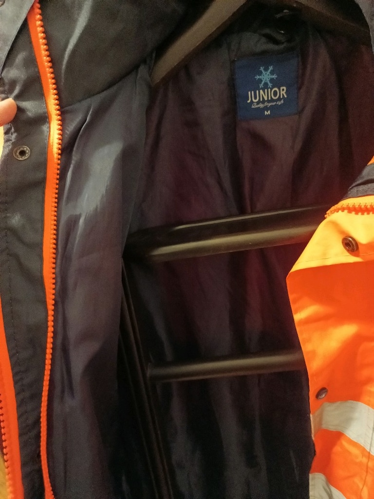 reflektörlu junior marka M beden yağmurluk iş ve kurye kıyafeti - 5