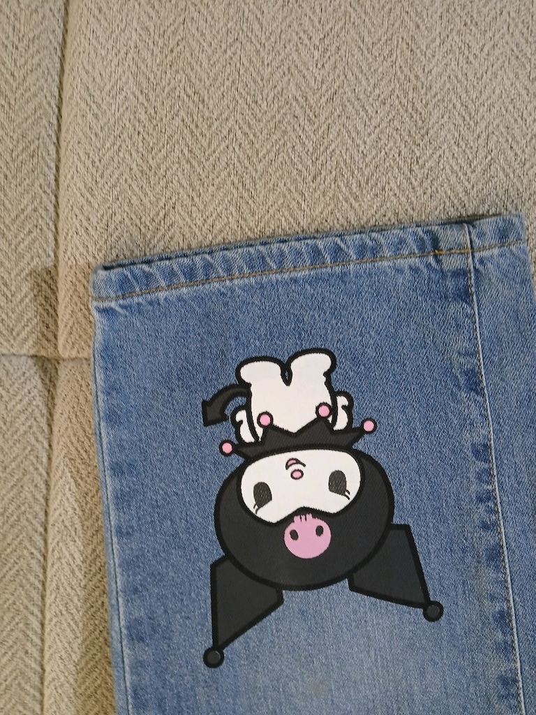 lcw 8-9 yaş kuromi kot pantolon - 6