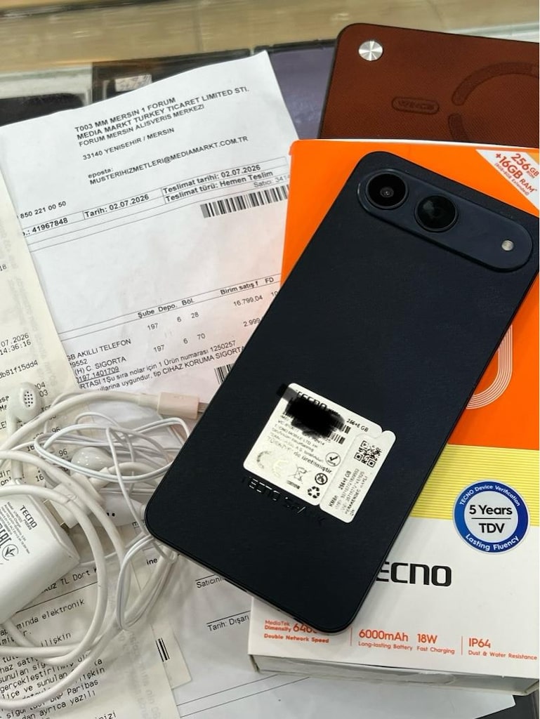 TECNO SPARK 40 5G 256/8+8 TR ORJINAL 22 AY GARANTİLİ +SİGORTALI - 4