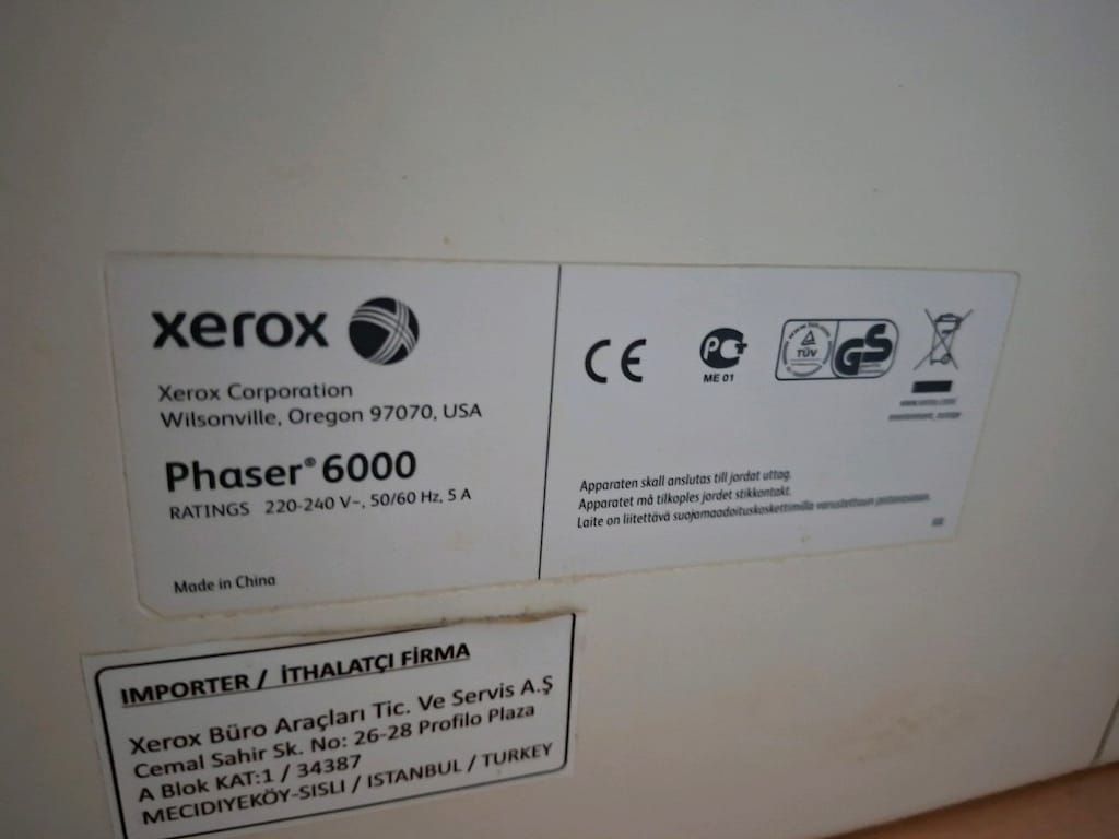 Xerox Phaser 6000 Renkli Lazer Yazıcı - 4