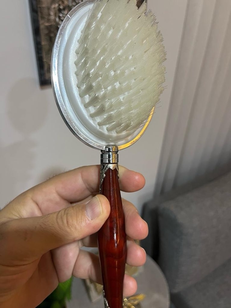 gümüş kaplama vintage fırça - 11