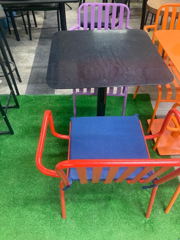 DEMİR MASA SANDALYE TAKIMI CAFE RESTAURANT ÇAY BAHÇESİ DIŞ MEKAN - 7