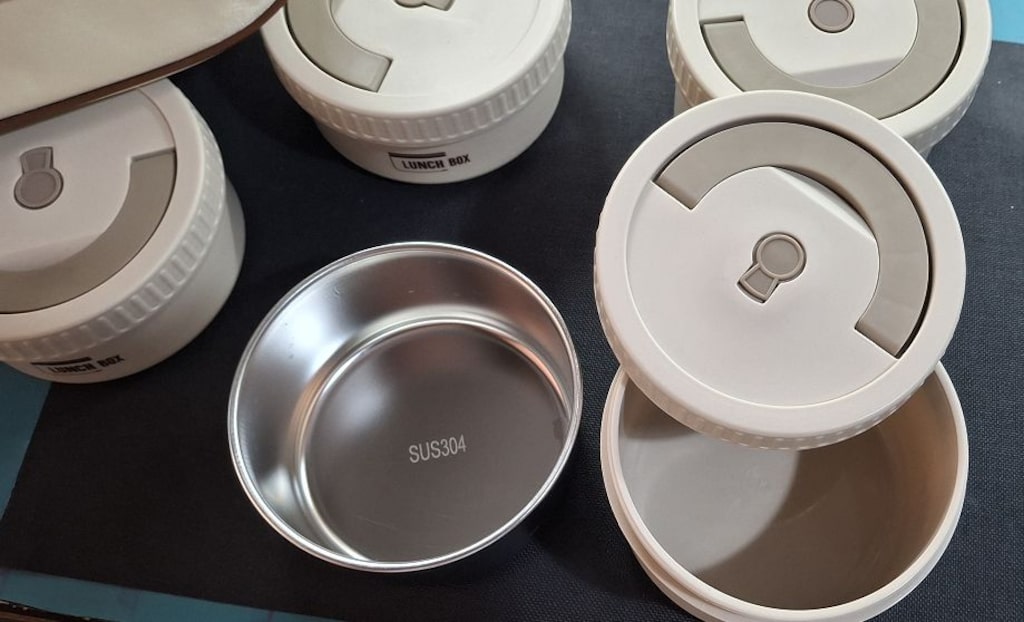 Termo Yalıtımlı Yiyecek Saklama Kabı Seti - Lunch Box 4’lü set - 7
